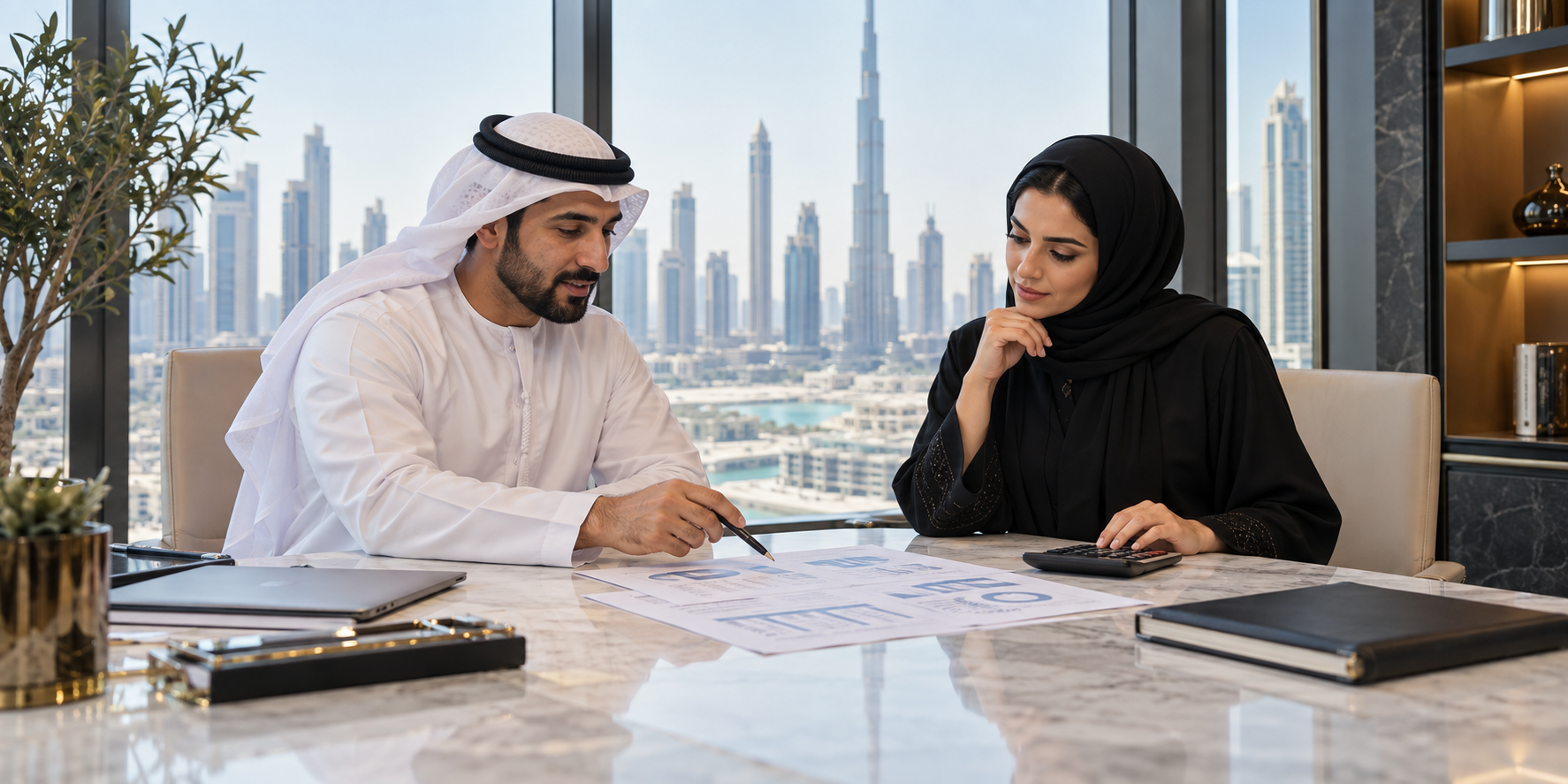 Editorial photograph illustrating Trade licence costs, line by line in the UAE