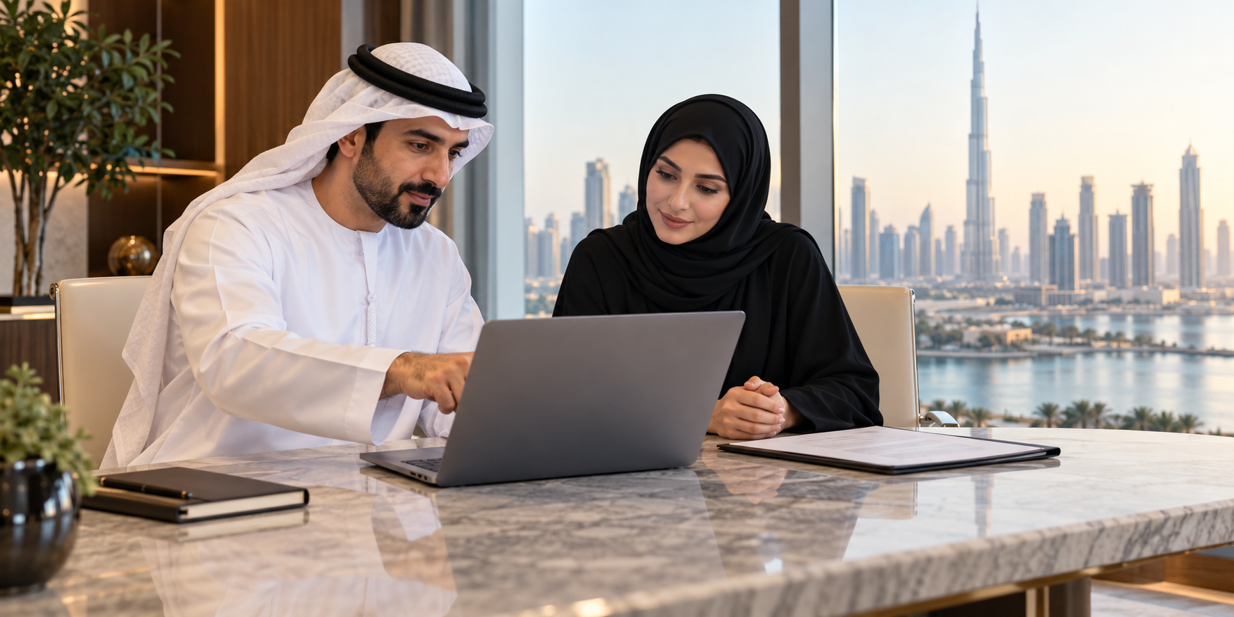 Editorial photograph illustrating Check who you are actually dealing with in the UAE