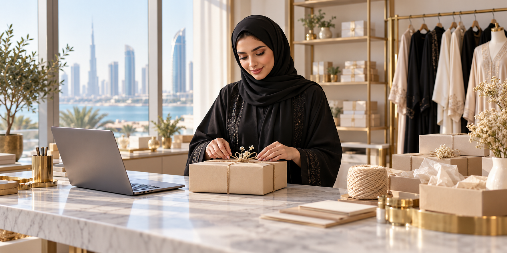 Editorial photograph illustrating Selling online in the UAE: which licence, which rules in the UAE