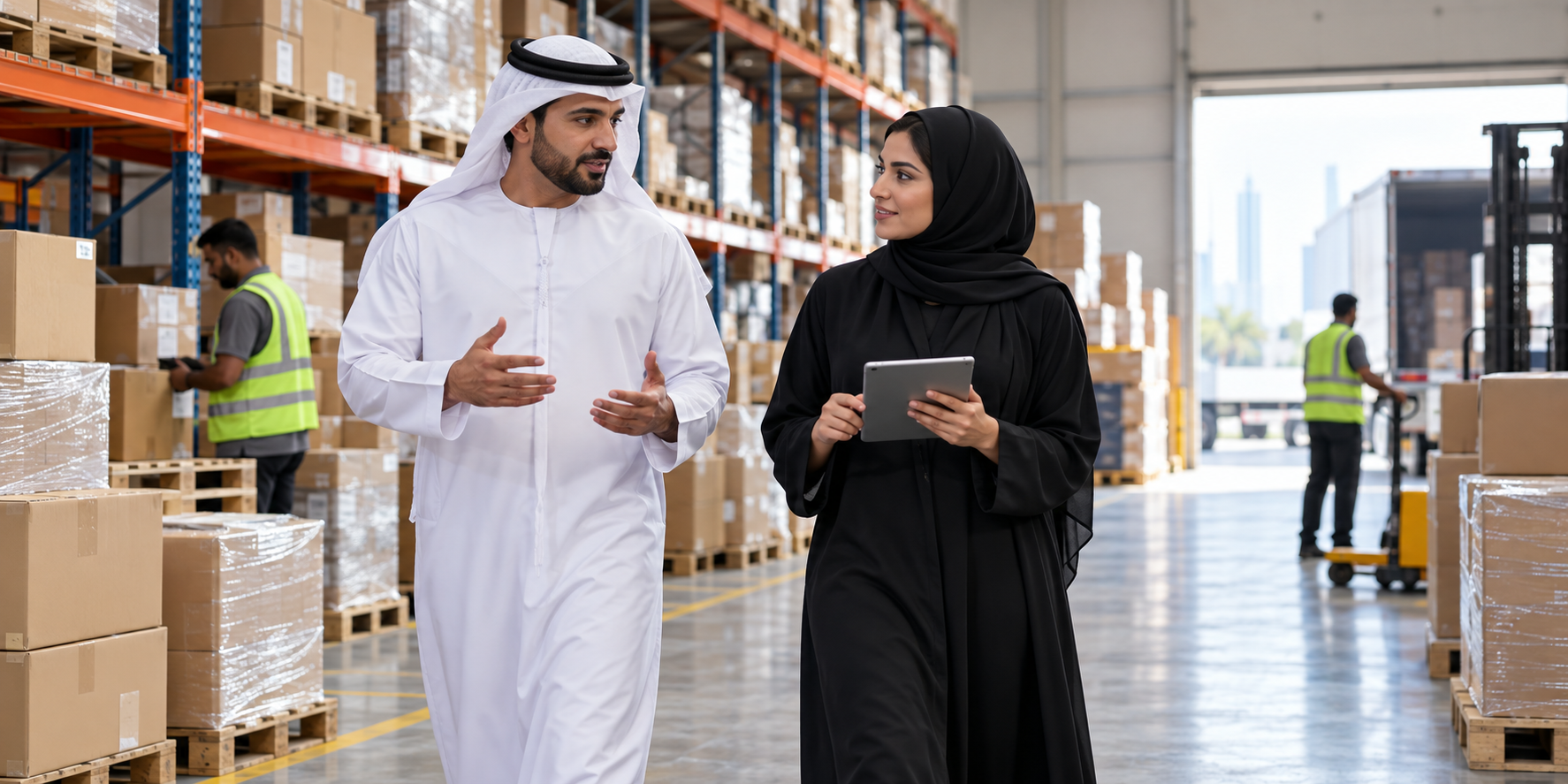 Editorial photograph illustrating General Trading: What It Lets You Do, and What It Does Not in the UAE