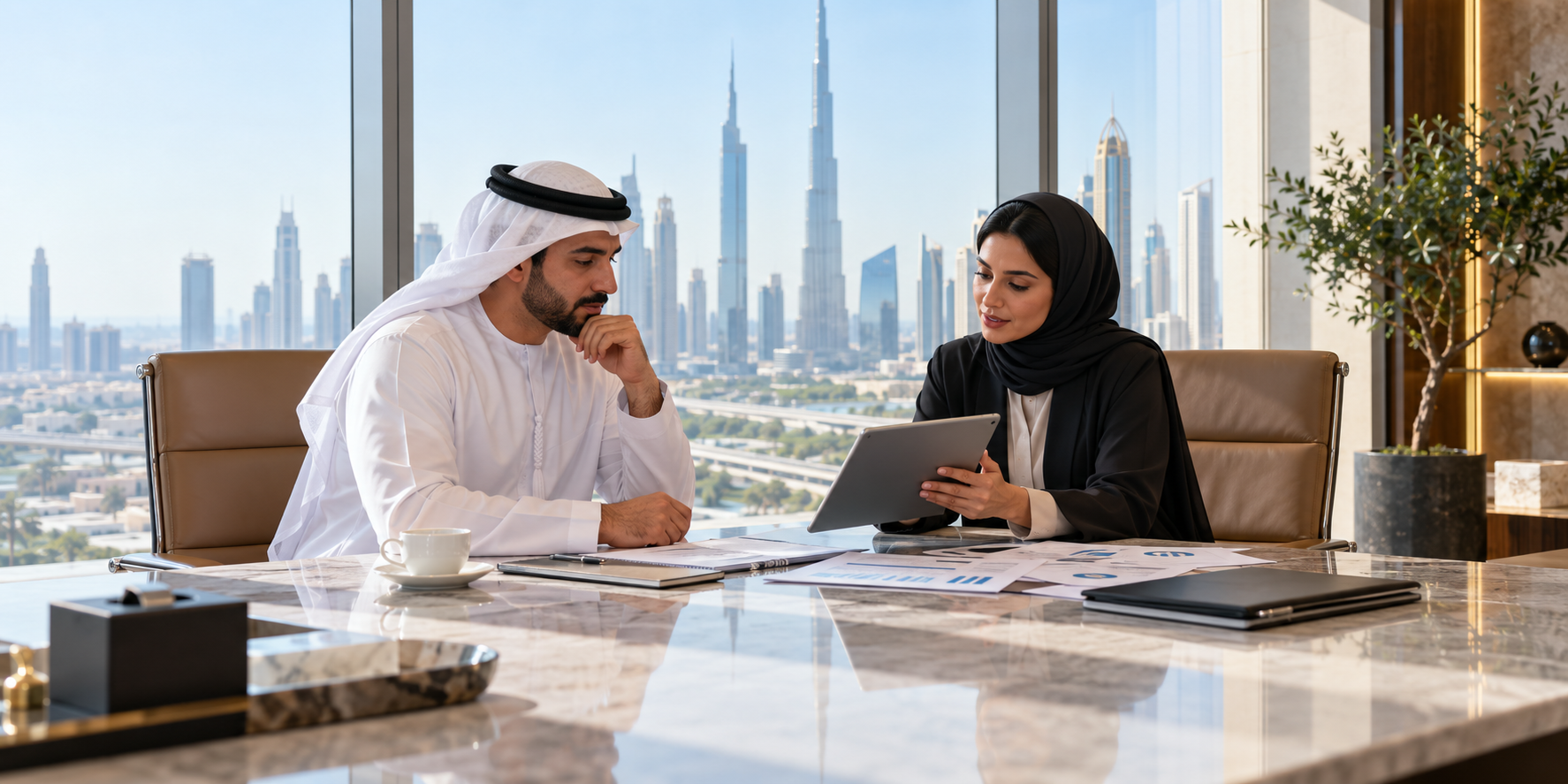 Editorial photograph illustrating Corporate tax in the UAE, explained for owners in the UAE